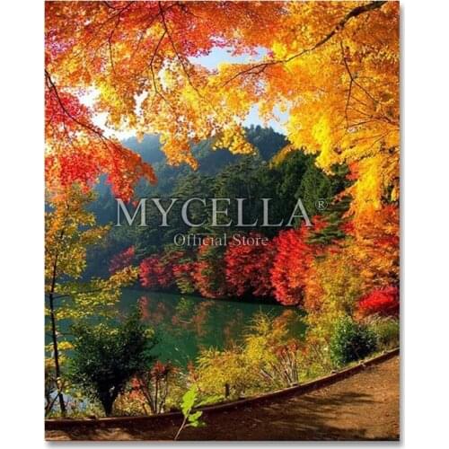 Landscape,DIY Diamond Painting,scenic,tree,Diamond Embroidery,Cross Stitch,Needlework,Mosaic,Home Decoration,Christmas Gift