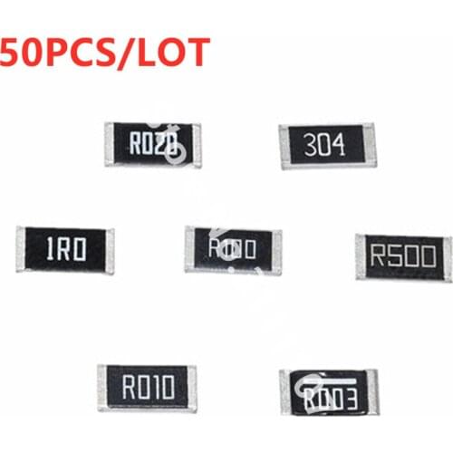 50PCS 2512 SMD Resistor 1W 1% R100 R010 R020 R050 R100 R200 R220 R330 R470 R500 1R00 0.1R 0.1ohm