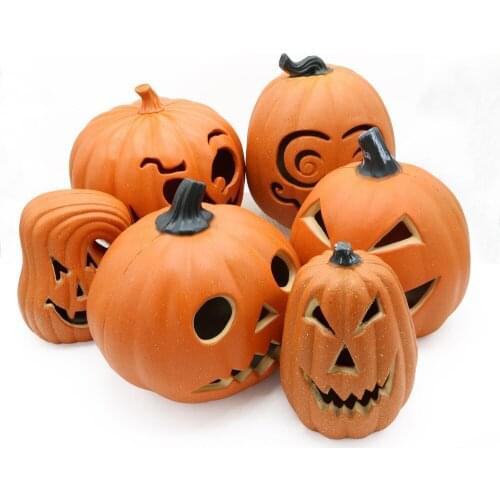 Halloween Pumpkin LED Light Lamp Creative Lantern Home Props Pumpkin Bar Horror Pumpkin Toy Projection Lamp Halloween Decoration