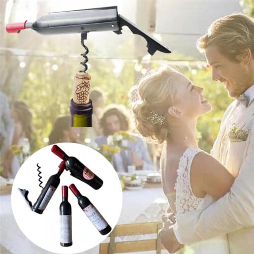 Multifunctional Beer Opener Magnet for Refrigerator Wine Accessories Foldable Wine Champagne Corkscrew Bottle Shaped Corkscrews