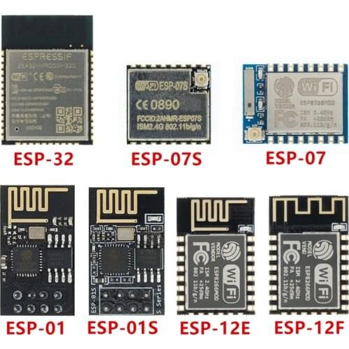 1pcs ESP8266 ESP-01 ESP-01S ESP-07 ESP-07S ESP-12 ESP-12E ESP-12F ESP-32 serial WIFI wireless module wireless transceiver 2.4G