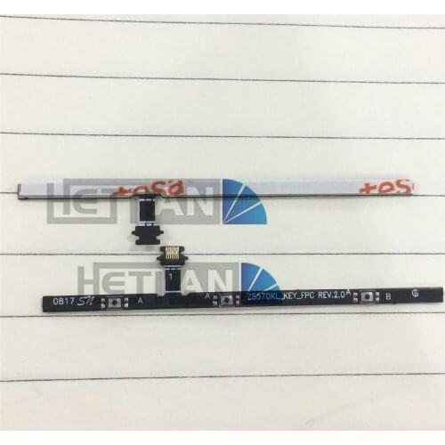 2PCS Volume Power button Flex cable For Asus Zenfone 3 Deluxe ZS570KL Z016D_Sidekey_FPC PCB cell phone accessory parts