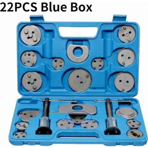 22pcs Universal Blue BOX Car Disc Brake Caliper Wind Back Brake Piston Compressor Tool Kit Car Repair Tools
