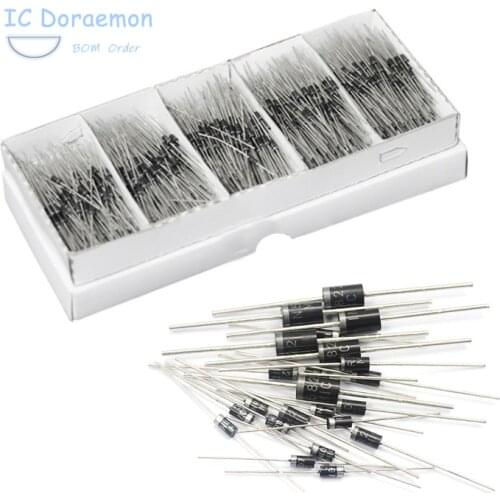 50PCS Rectifier Diode 1N4001 1N4004 1N5817 1N5399 DO-41 UF4007 FR107 FR157 FR207 HER107 HER108 HER208 RL207
