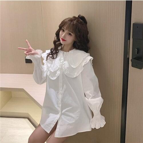 White Shirts Women Summer Spring Korean Preppy Style Chic Trendy Casual Blouses Elegant Vintage Womens Streetwear Party Wedding