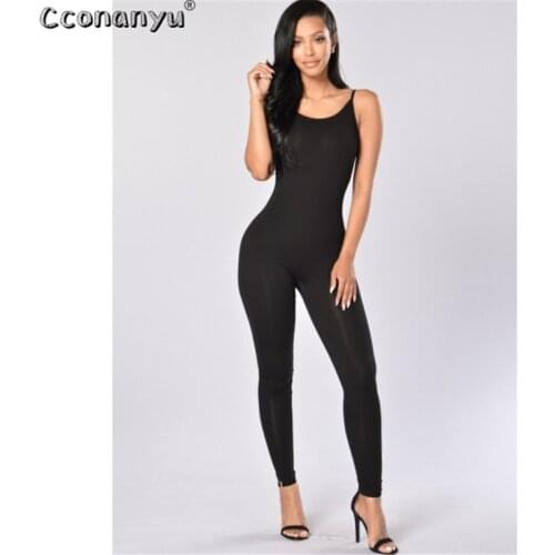 Cconanyu Women's Plain Jumpsuits