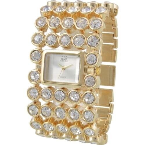 Fashion Quartz watches Women dress Ladies brand luxury gift Diamond Crystal Stainless Steel Watch Relogio Feminino mujer reloje