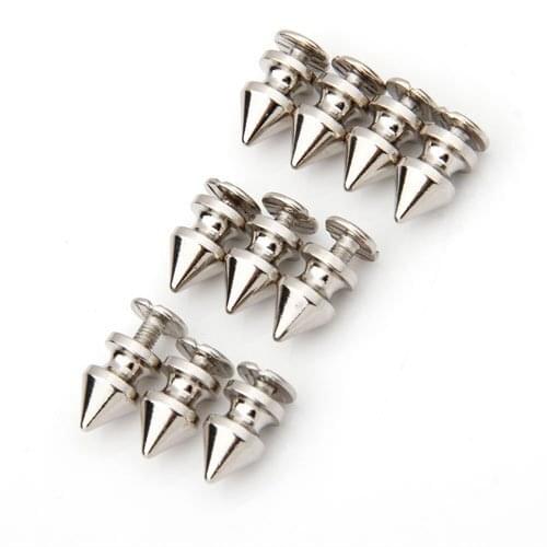CNIM Hot 10x copper 8 * 12mm rivets Silver Pointed Studs Punk Rivets screw