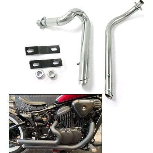 For Honda Steed Shadow 400 600 VLX400 VLX600 VT600C VT600 All Years Motorcycle Exhaust Pipe Drag Pipes Kit Silencer Mufflers