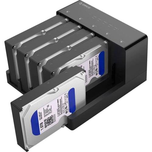 Orico 6558Us3-C 5 Bay Super Speed Usb 3.0 HDD Docking Station Tool Free USB 3.0 To SATA Hard Drive Enclosure Case Adapter
