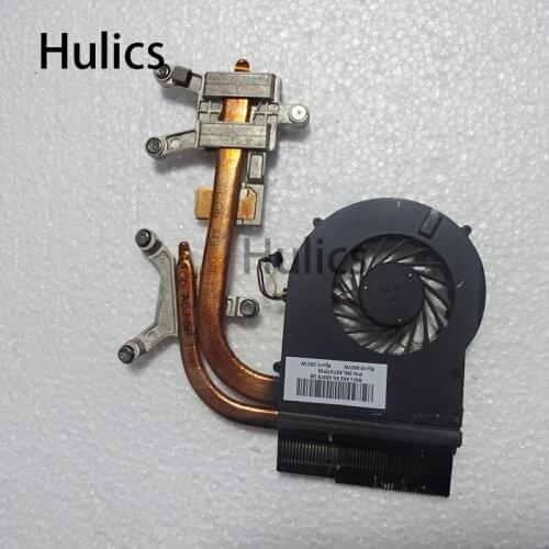 Hulics for HP pavilion DV6 DV7 DV6-3000 dv7-4000 cooling heatsink with fan 610777-001 610778-001 637610-001 KSB0505HA 622029-001