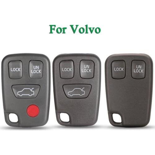 Bilchave 10pcs For Volvo S40 S60 S70 S80 V40 V70 XC70 XC90 1998-2005 FOB 2/3/4 Buttons Remote Car Key Shell Replacement
