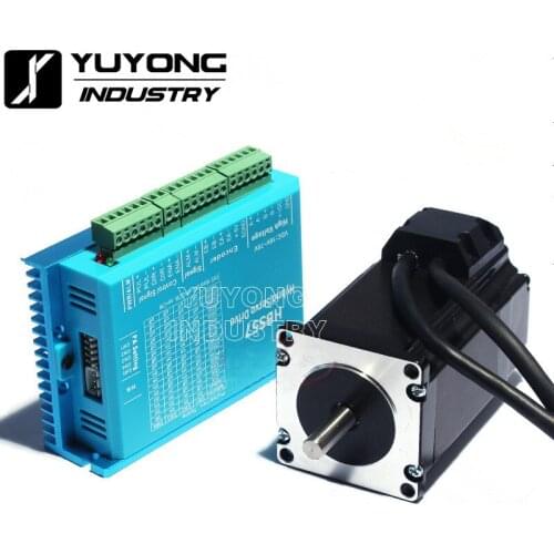 NEMA23 57mm DC16-60V HBS57 Closed loop Hybird Encoder Stepper Motor Drive Kit Easy Servo for CNC Mill Engraving machine