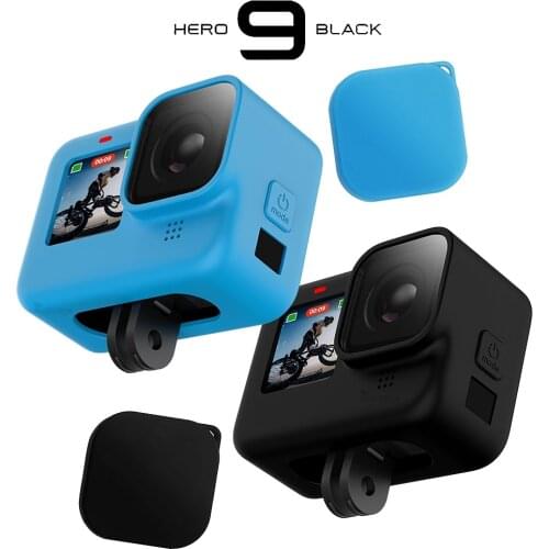 Silicon Protective Cover for GoPro Hero 9 Black Sleeve Housing Case Frame with Lanyard Accessory For Go pro 9 Case