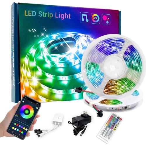 Dream Color LED Strip Lights RGB IC App Remote Control Sync Music 5050 RGB DC24V
