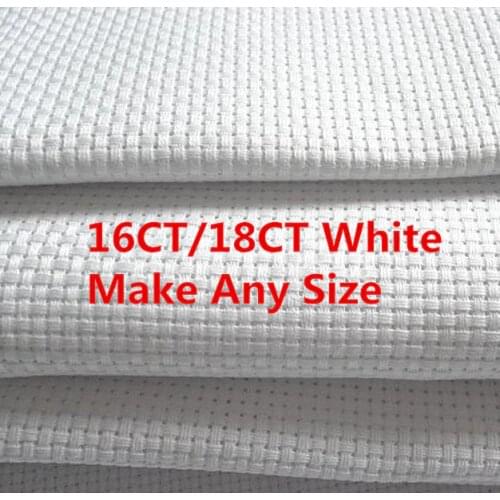 Fabric Canvas 16CT OR 18CT Cross Stitch Aida Cloth 39.37X19.69inch