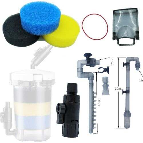 SUNSUN Transparent LW-602/603/602B/603B Aquarium Pre-filter with Filter Cotton Mini Fish Tank Filter Barrel