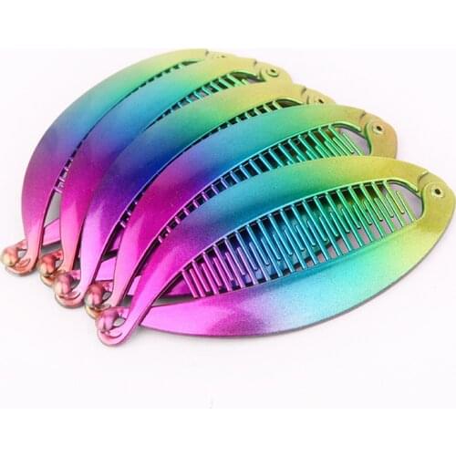 Hair Claws Clip Fish Shape Banana Barrettes Colorful Hairpins Hair Accessories For Women Hair Clip Clamp ACC53