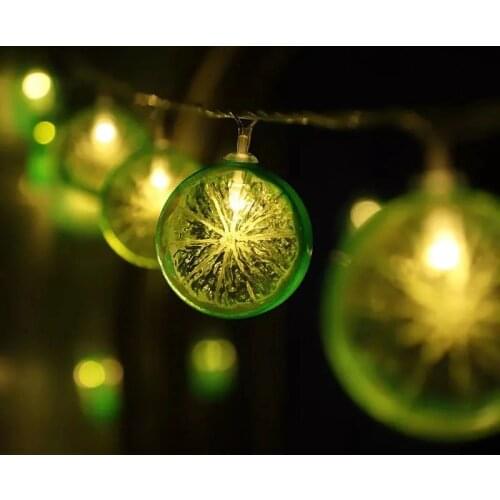 String Lights Fruit Lemon Lights Curtain Lights Outdoor Indoor Bedroom Window Decoration Christmas Tree Decoration Lights 1pc
