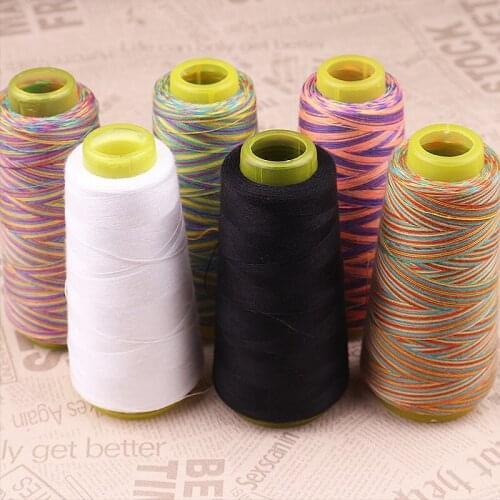 1500Yards Rainbow Colors DIY Embroidery Sewing Threads Textile Yarn Thread Craft Embroidery Sewing Thread Knitting Accessories