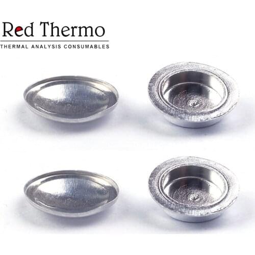 40μl Aluminum crucible standard ,with lid ,w/pin set for ME-00027331MettlerThermal analysis crucible DSCpan Red Thermo100pcs/lot