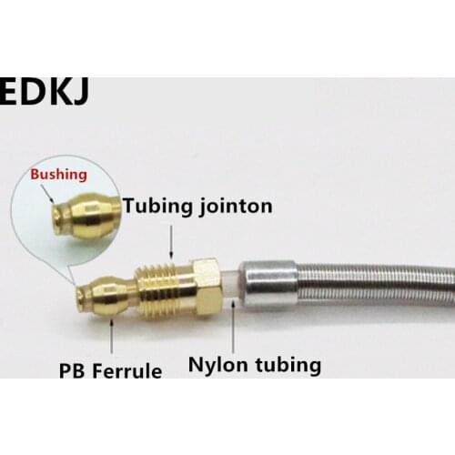 5 Pcs 2.5/4/Tubing Copper Bushing 4mm/6mm Nylon Tubing Oil Core Tubing Oil Core Lubricating Oil Pipe Fittings