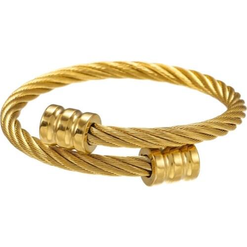 Retro Personality Stainless Steel Winding Geometric Bracelet Bracelet Accessories