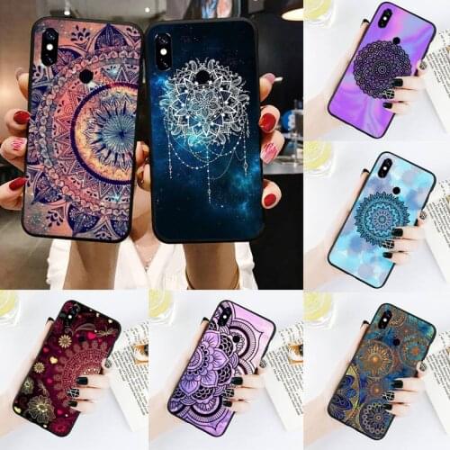 Mandala flower Cove Phone Case For Xiaomi Redmi Note 4 4x 5 6 7 8 pro S2 PLUS 6A PRO