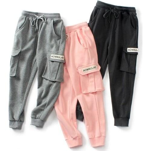 Spring Autumn Boys Cotton Pants High Quality Boys Girls Sports Trousers Pants Kids Warm Harem Pants Toddler Girl Winter Clothes