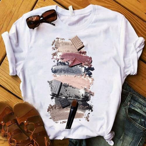 3D Finger Nail Paint Women Tshirt Harajuku Oversized Short Sleeve Streetwear Color Fashion Cute Print Graphic Ulzzang Tops Tees