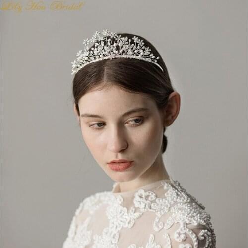 Exquisite Mini Flowers Bridal Headpiece Wedding Accessories Bride Tiara Headband Handmade High Quality Hair Crown for Women