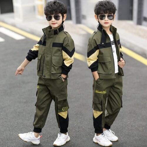Luxury Spring Autumn Girls Clothing Suits Coat +Pants 2pcs/Set Kids Teenager Outwear Sport Beach School High Quality