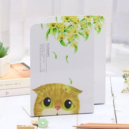 2Pcs Cute Bookends L-shaped Desk Organizer Desktop Book Holder School Stationery Office Accessories Drop Shipping