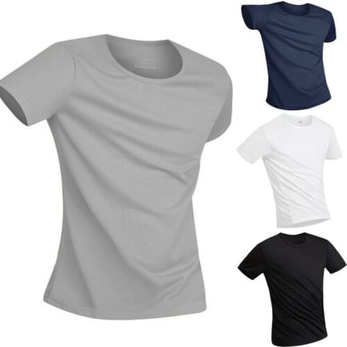 Anti Dirty Waterproof Mens Athletic T-Shirt Moisture-Wicking Fit Quick Dry Short-Sleeve Mens Sports T-Shirt Quick Dry Tee