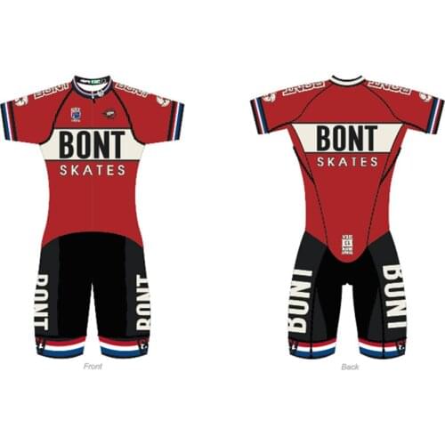 Original Bont Skates Body Suits 2018 RETRO NEO SUIT Professional Speed Skating Skates Clothes T-shirt Coverall For Patines