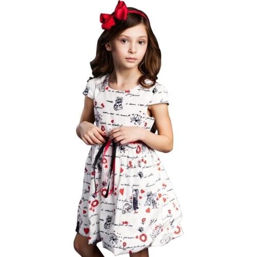 2-8 Years Girls Dresses Summer Flower Girl Dresses Baby Girls Princess Dress For Party Kids Casual Dresses For Girls
