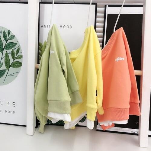 80-130 Cm Spring Autumn Girls Boys Casual Sweatshirt Baby Kids Children Long Sleeve Top