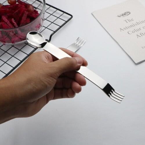 Manufacturers Direct Selling 304 Multi-Purpose shao cha Multi-function Small Tool sha la shao cha Fruit Melon Baller Spoon Fork