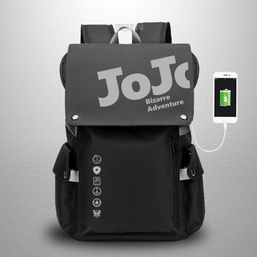 2020 Anime jo Bizarre Adventure backpack Kira Yoshikage Bags Kujo Jotaro Giorno Giovanna cosplay Oxford Bag for men women