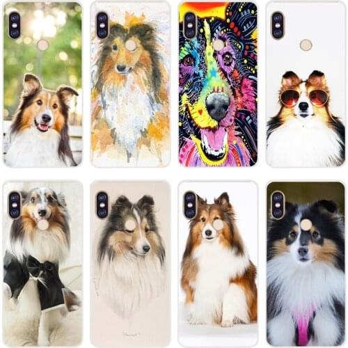 50H sheltie Soft Silicone Tpu Cover phone Case for xiaomi redmi 6 pro 5 plus note 6 pro 4 4x mi 8