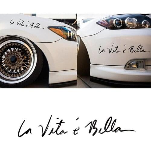 40x8CM Car Styling Stickers Life Is Beautiful Car Sticker Vinyl Decal Personality Waterproof Car Decor Car Accessories Car Decal