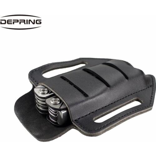 Tactical Single Pocket Leather Tools Sheath Knife&pen&flashlight Organizer Holder Holster Belt Pouch Multipurpose Pouch