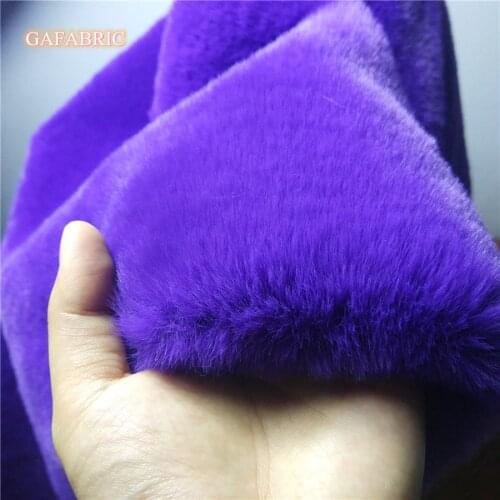 High grade Faux Rabbit Fur Fabric 2 cm Thicken Plush Super Soft Fur DIY Coat Collar Vest Pillow Toy 160 cm Width, Sell By 10 cm