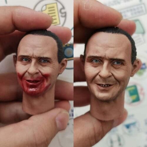 1/6 Anthony Hopkins Head Sculpt PVC Male Soldier Head Carving Fit 12'' Action Figure Body