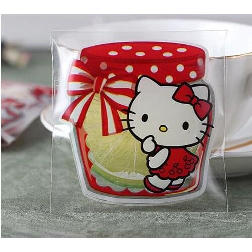 2 sizes 100pcs/lot Cute Candy Bags Cookie Biscuit Bag Cookie Decorating Tools Baby Party Cookies Packaging