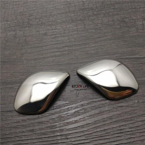 2pcs Stainless Steel Gear Shift Knob Sides Sticker Cover Trim For Volkswagen VW CC 2013-2016