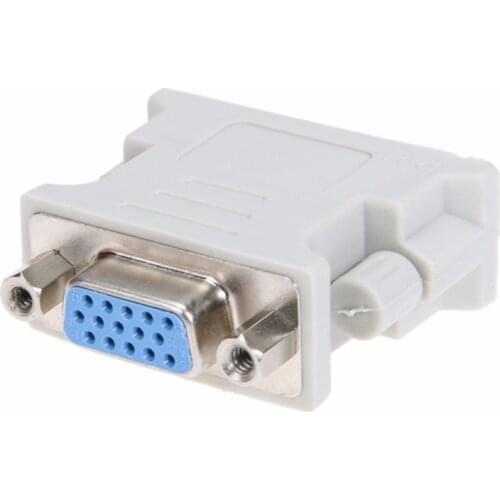 DVI to VGA Adapter Converter DVI 24+5 Pin Male to VGA Female 1080P Video Converter for HDTV Monitor Computer PC Laptop Projector