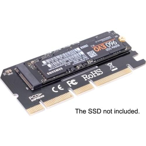 NGFF M-key NVME AHCI SSD to Motherboard PCI-E 3.0 16x 4x Adapter for XP941 SM951 PM951 970 960 EVO SSD