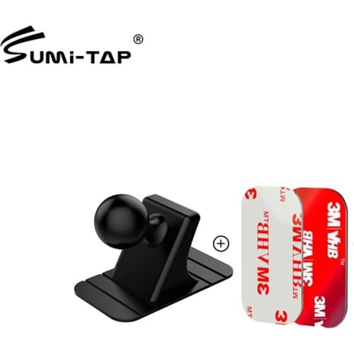 Car Phone Holder Universal Dashboard 17mm Ball Head Sticker Car Charger Adapter Gravity Support Car Mobile Stand Magnetic Holder