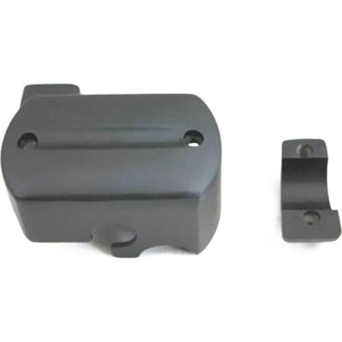 Black Front Brake Fluid Master Cylinder Cover Motorcycle For Yamaha V-Star 650 950 1100 1300